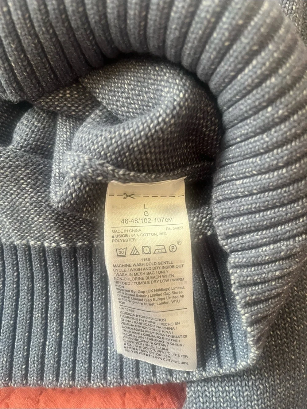 Banana Republic Men's Crewneck Sweater - Slate Blue